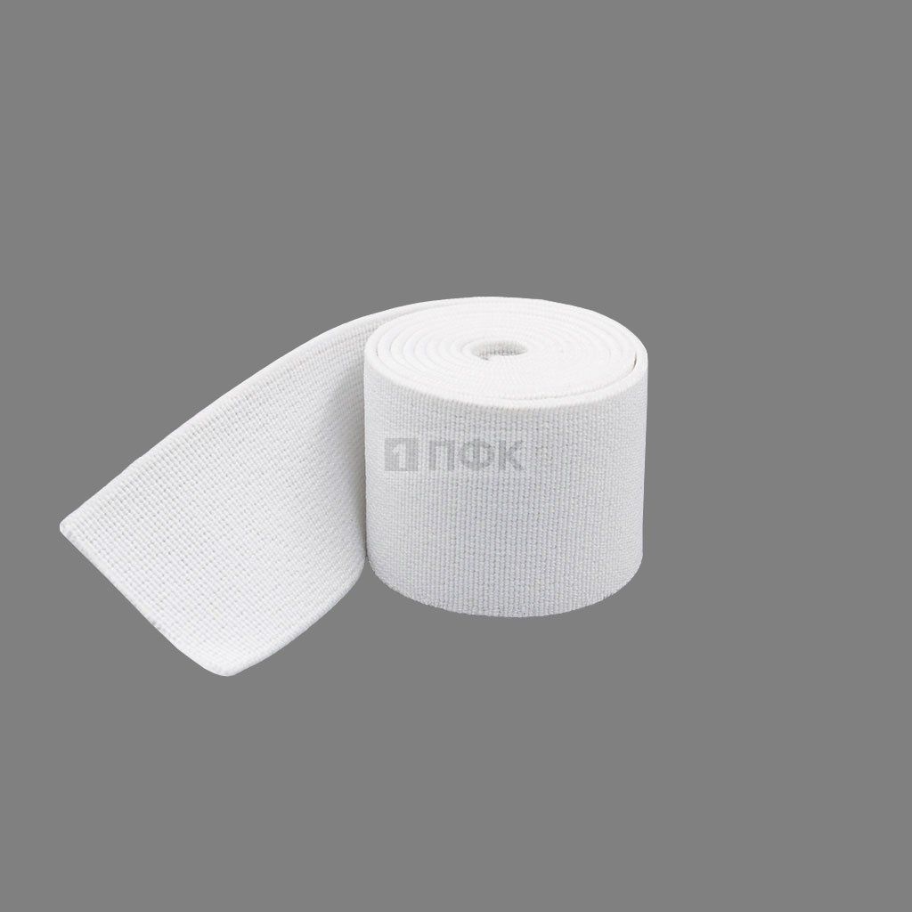 Башмачная резинка 40мм цв  белый (уп 25м/300м) 