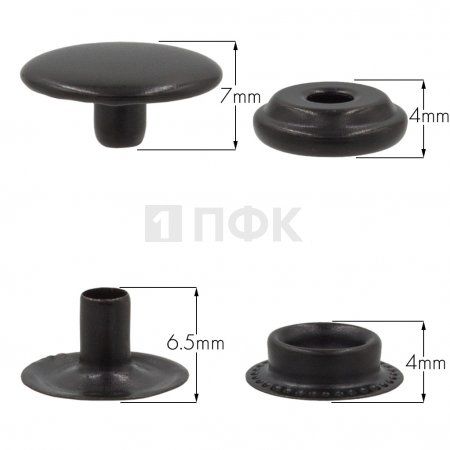 Кнопка для одежды 15мм №61 латунь цв оксид (уп 720шт) NEW STAR