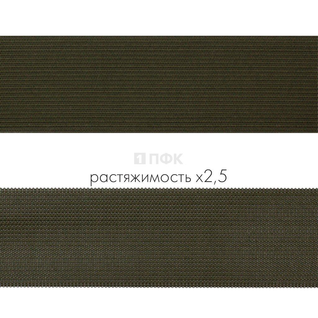 Резинка вязанная 40мм 14.8 гр/м цв хаки (рул 40м/уп 320м)