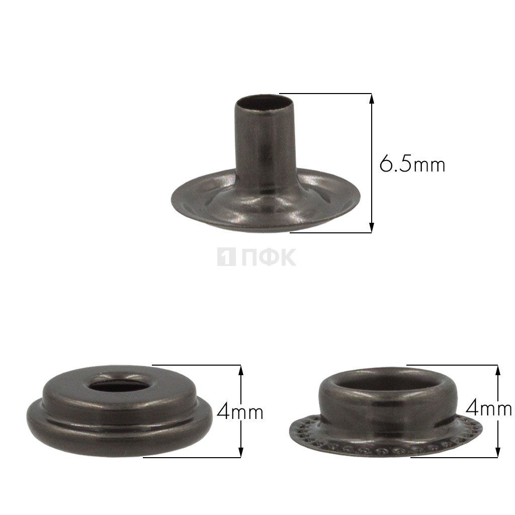 3 Части кнопки для одежды 15мм №61 нерж цв никель тем (уп 720шт) NEW STAR — ПФКР 3 Части кнопки для одежды 15мм №61 нерж цв никель тем (уп 720шт) NEW STAR