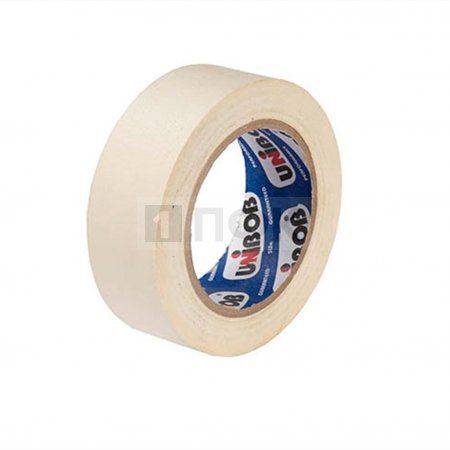 Скотч малярный UniBob 48мм*50м 99мкр цв белый (уп 6/кор 36шт)