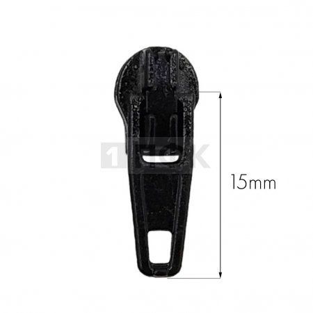 Бегунок для спиральной (витой) молнии тип 3 автомат цв 322 черный (уп 2500шт/25000шт) 1.5гр Бегунок для спиральной (витой) молнии тип 3 автомат цв 322 черный (уп 2500шт/25000шт) 1.5гр