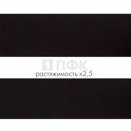 Резинка тканая 40мм 25.6 гр/м цв черный (уп 40м/320м)
