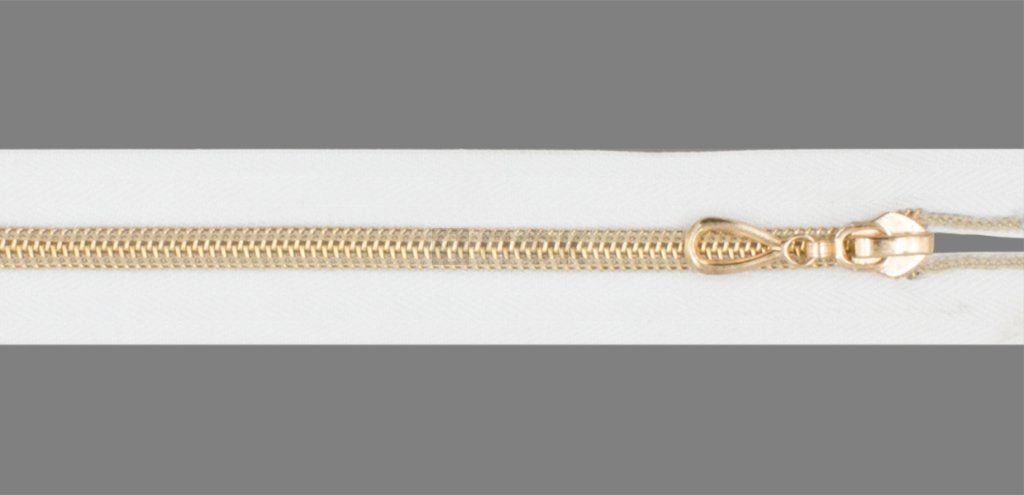 Молния спиральная (витая) тип 7 40см разъем цв 101 зв Rus Gold (уп 100шт)