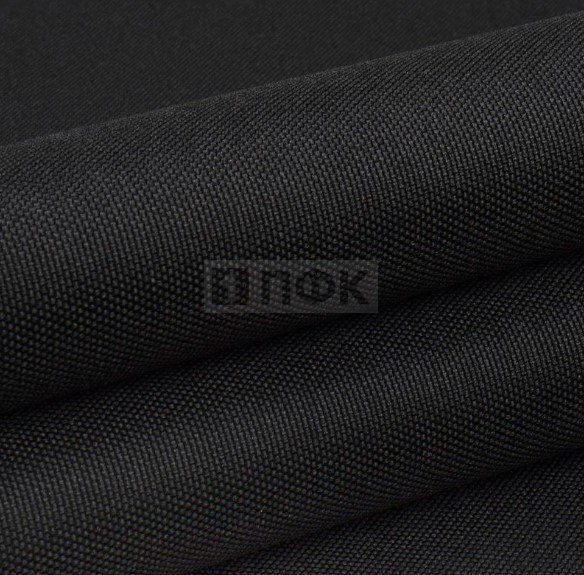 Ткань Oxford 210D PU1000 77гр/м2 шир 150см цв черный 322 (рул 100м)