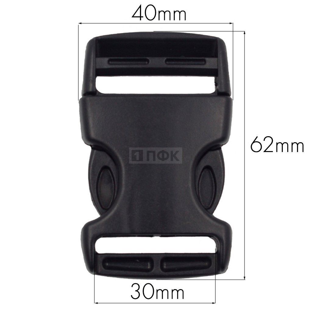 Фастекс Ф-30/1 (защелка-трезубец) ПА 30мм цв черный (уп 1000шт) — ПФКР Фастекс Ф-30/1 (защелка-трезубец) ПА 30мм цв черный (уп 1000шт)