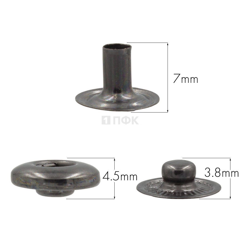 3 Части кнопки для одежды 12,5мм Альфа нерж цв никель тем (уп 1440шт) BUTTONI — ПФКР 3 Части кнопки для одежды 12,5мм Альфа нерж цв никель тем (уп 1440шт) BUTTONI