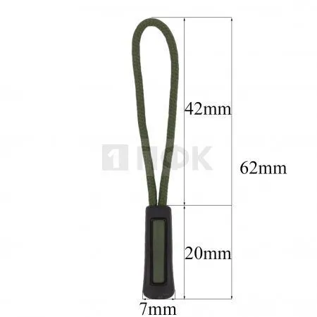 Пуллер для молнии №13 цвет 322 черный + шнур 263 (уп 500шт/10000шт) Пуллер для молнии №13 цвет 322 черный + шнур 263 (уп 500шт/10000шт)