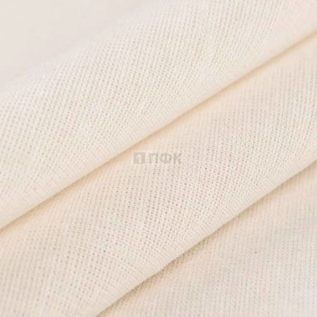 Ткань Бязь 120гр/м2 100%ХБ цв белый суровый (рул 100м)